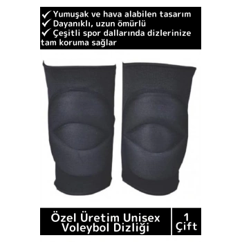 Luxery Özel Üretim Esnek Yumuşak Koruyucu Unisex Voleybol Futbol Dizliği