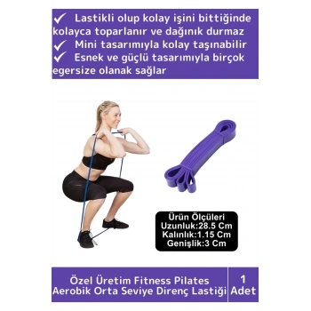 Özel Üretim Dayanıklı Orta Sert Zayıflama Fitness Squat Pilates Jimnastik Spor Aerobik Direnç Bantı