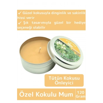 Premium Özel Metal Kutulu Arınma Huzur Meditasyon Yoga Esans Dekoratif Mum Oda Kokusu 120 Gram