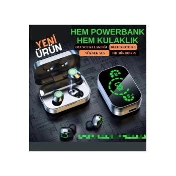 POCO 5MS  Uyumlu Powerbank özellikli Bluetoothkulaklık YD3