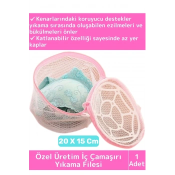 Özel Üretim Uzun Ömürlü Hassas Korumalı Deformasyon Önleyici İç Çamaşırı Sütyen Yıkama Filesi