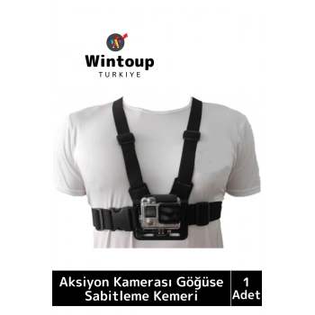 Premium Ayarlanabilir Spor Bisiklet Koşu Tırmanış Outdoor Aksiyon Kamerası Göğüse Sabitleme Kemeri