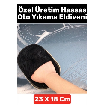 Özel Üretim Nano Teknoloji Mutfak Lavabo Ahşap Hassas Yünlü Otomobil Yıkama Temizlik Eldiveni
