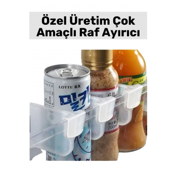 Yüksek Kaliteli Kompakt Dayanıklı Plastik Buzdolabı Kilim Dolap İçi Çok Amaçlı Raf Ayırıcı 20 Adet