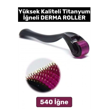 Yüksek Kaliteli 0.5 Mm 540 Titanyum İğneli Cilt Yenileyici Pürüzsüz Cilt Bakım Aleti Derma Roller