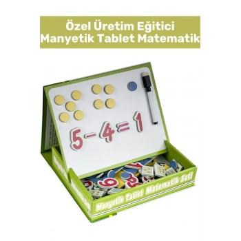 Özel Seri Öğretici Matematik Rakam Sayı Öğretici Silinebilir Yazı Kalemli MANYETİK TABLET MATEMATİK