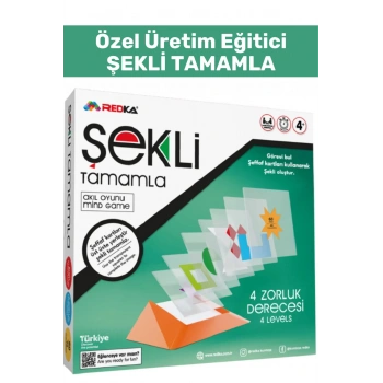Özel Seri Görsel Algı Odaklanma Problem Çözme Becerisi Geliştirici Eğlenceli ŞEKLİ TAMAMLA Oyunu
