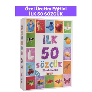 Özel Seri Dil Bilgisi Geliştirici Renk Tanım Hafıza Geliştirici Eğlenceli Eğitici İLK 50 SÖZCÜK