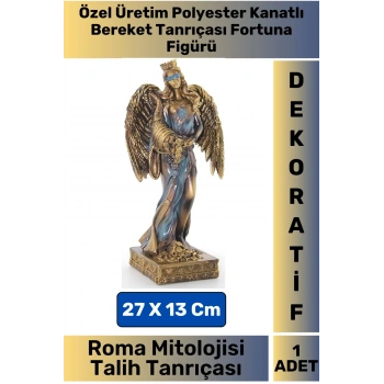 Özel Üretim Polyester Kanatlı Ev Ofis Kullanım Hediyelik Dekoratif Bereket Tanrıçası Fortuna Figürü