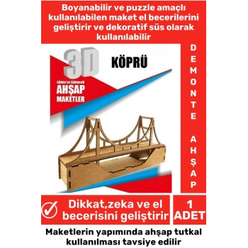 Özel 3D Görsel Zeka Geliştirici Boyanabilir Çocuk Yetişkin Puzzle Dekoratif Demonte Ahşap Oyun Maket