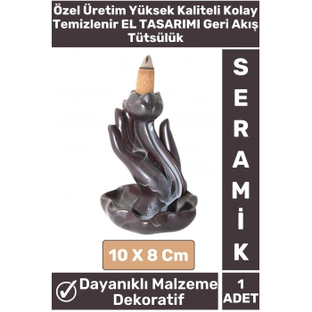 Yoga Meditasyon Chakra Pozitif Enerji Kolay Temizlenebilen Seramik Geri Akış El Tasarımı Tütsülük