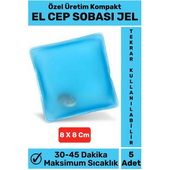 Özel Üretim Yüksek Kaliteli El Vücut Kamp Gündelik El Vücut Isıtıcısı Sihirli Jel Cep Sobası 5 Adet