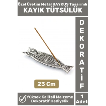 Premium Seri Yüksek Kaliteli Dekoratif Hediyelik Yoga Chakra Meditasyon Metal Kayık Tütsülük