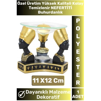 Premium Yüksek Kaliteli Dekoratif Şık Hediyelik Aromaterapi Kolay Temizlenir Polyester Buhurdanlık