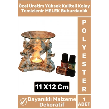 Premium Yüksek Kaliteli Dekoratif Şık Hediyelik Aromaterapi Kolay Temizlenir Polyester Buhurdanlık