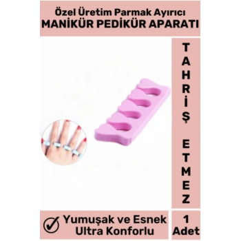 Özel Üretim Ultra Esnek Yumuşak Konforlu Cildi Tahriş Etmeyen Parmak Ayırıcı Manikür Pedikür Aparatı