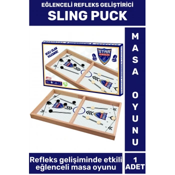 Özel Tasarım Yüksek Kaliteli Eğlenceli Refleks Geliştirici Hızlı Sapan Masa Oyun Takımı SLING PUCK