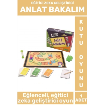 Özel Tasarım Eğlenceli Eğitici Öğretici Zeka Geliştirici Arkadaş Aile Kutu Oyun Takımı ANLAT BAKALIM