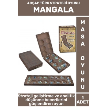 Özel Tasarım Eğlenceli Strateji Analitik Düşünme Becerisi Geliştirici Masa Oyun Takımı AHŞAP MANGALA