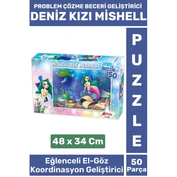 Özel Eğlenceli El Göz Koordinasyon Problem Çözme Beceri Geliştirici Çocuk PUZZLE DENİZ KIZI MİSHELL