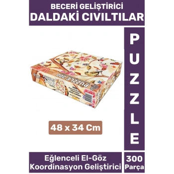Premium Eğlenceli El Göz Koordinasyon Beceri Geliştirici Çocuk 300 Parça PUZZLE DALDAKİ CIVILTILAR