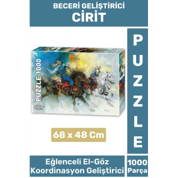 Premium Eğlenceli El Göz Koordinasyon Beceri Görsel Algı Geliştirici Çocuk 1000 Parça PUZZLE CİRİT