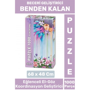Eğlenceli El Göz Koordinasyon Beceri Görsel Algı Geliştirici Çocuk 1000 Parça PUZZLE BENDEN KALAN