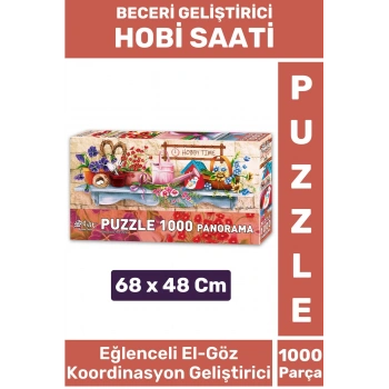 Özel Eğlenceli El Göz Koordinasyon Beceri Görsel Algı Geliştirici Çocuk 1000 Parça PUZZLE HOBİ SAATİ