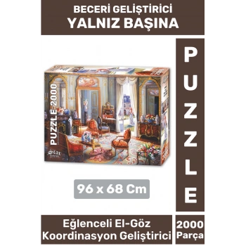 Premium Eğlenceli El Göz Koordinasyon Hafıza Beceri Geliştirici 2000 Parça PUZZLE YALNIZ BAŞINA