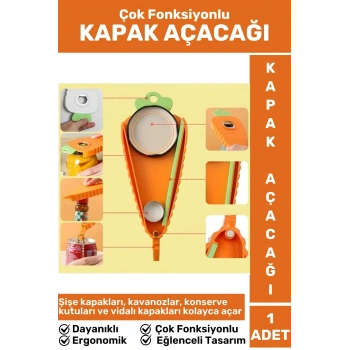 Premium Ergonomik Eğlenceli Tasarım Kavanoz Şişe Konserve Çok Fonksiyonlu Şişe Kapak Açacağı