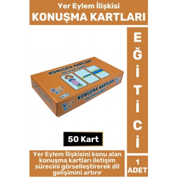 Premium Eğitici Görsel Algı Dikkat Yer İletişim Dil Bilgisi Geliştirici Çocuk Oyun KONUŞMA KARTLARI