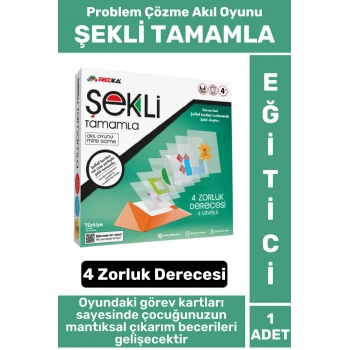 Eğlenceli Eğitici Görsel Algı Zeka Problem Çözme Becerisi Geliştirici Çocuk Oyun ŞEKLİ TAMAMLA