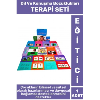 Eğitici Çocuk Dil Konuşma Bilgisi Bilişsel Beceri Geliştirici DİL VE KONUŞMA BOZUKLUKLARI TERAPİ SET