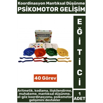 Premium Eğlenceli Eğitici Mantıksal Düşünme El Göz Koordinasyon Geliştirici Çocuk PSİKOMOTOR GELİŞİM