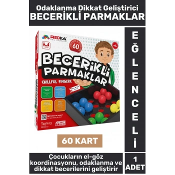 Eğitici Eğlenceli El Göz Koordinasyonu Odaklanma Beceri Geliştirici Oyun BECERİKLİ PARMAKLAR