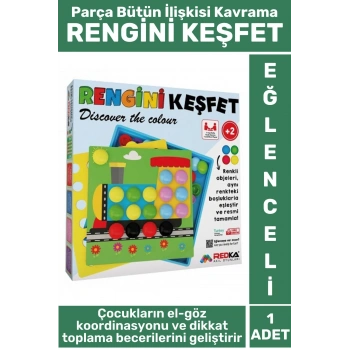 Premium Eğlenceli El Göz Koordinasyon Parça Bütün İlişkisi Kavrama Çocuk Eğitici Oyun RENGİNİ KEŞFET