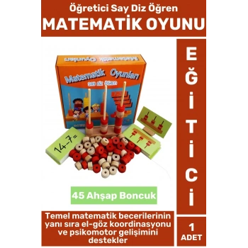 Eğitici Temel Matematik Bilgisi El-Göz Koordinasyonu Algı Psikomotor Gelişimi Çocuk MATEMATİK OYUNU