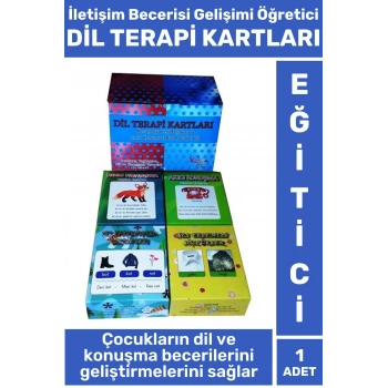Eğitici Görsel Algı Dil İletişim Becerisi Gelişimi Özgüven Kazanımı DİL TERAPİ KARTLARI