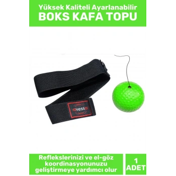 Premium Kaliteli El Göz Koordinasyon Refleks Geliştirici Ayarlanabilir İpli BOKS ANTRENMAN KAFA TOPU