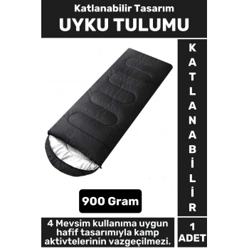 Kompakt 4 Mevsim Kullanıma Uygun Sıcak Tutan 190 x 70 Cm Çift Kişilik Kamp KATLANABİLİR UYKU TULUMU
