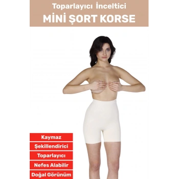 Özel Üretim İz İç Göstermez Kaymaz Sıkılaştırıcı Toparlayıcı Mini Şort Korse
