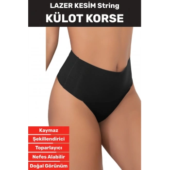 İz İç Göstermez Kaymaz Sıkılaştırıcı Toparlayıcı Vücut Şekillendirici LAZER KESİM Külot korse