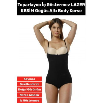Özel Üretim İz İç Göstermez Kaymaz Sıkılaştırıcı Şekillendirici LAZER KESİM Gögüs Altı Body Korse