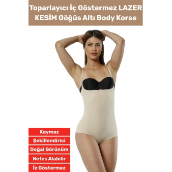 Özel Üretim İz İç Göstermez Kaymaz Sıkılaştırıcı Şekillendirici LAZER KESİM Gögüs Altı Body Korse