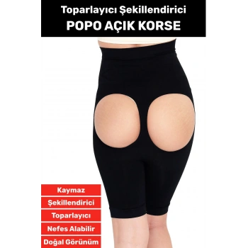 Özel Üretim İz İç Göstermez Kaymaz Sıkılaştırıcı Toparlayıcı Popo Açık Korse