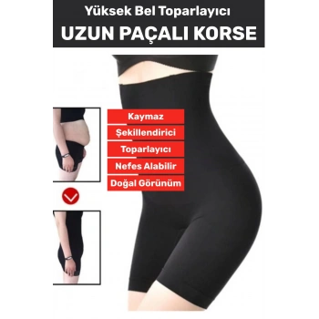 Özel Üretim İz İç Göstermez Kaymaz Sıkılaştırıcı İnceltici Yüksek Bel Uzun Paçalı Toparlayıcı Korse