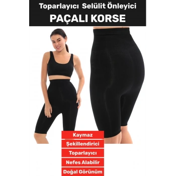 Özel Üretim İz İç Göstermez Kaymaz Sıkılaştırıcı Toparlayıcı Selülit Önlemeye Yardımcı Paçalı Korse