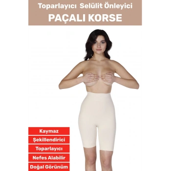 Özel Üretim İz İç Göstermez Kaymaz Sıkılaştırıcı Toparlayıcı Selülit Önlemeye Yardımcı Paçalı Korse