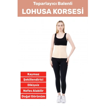 Özel Üretim Vücut Şekillendirici Beden Küçülten Toparlayıcı Doğum Sonrası Balenli Lohusa Korsesi
