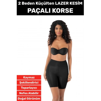 Özel Üretim İz İç Göstermez Kaymaz Sıkılaştırıcı Vücut Şekillendirici LAZER KESİM Paçalı Korse